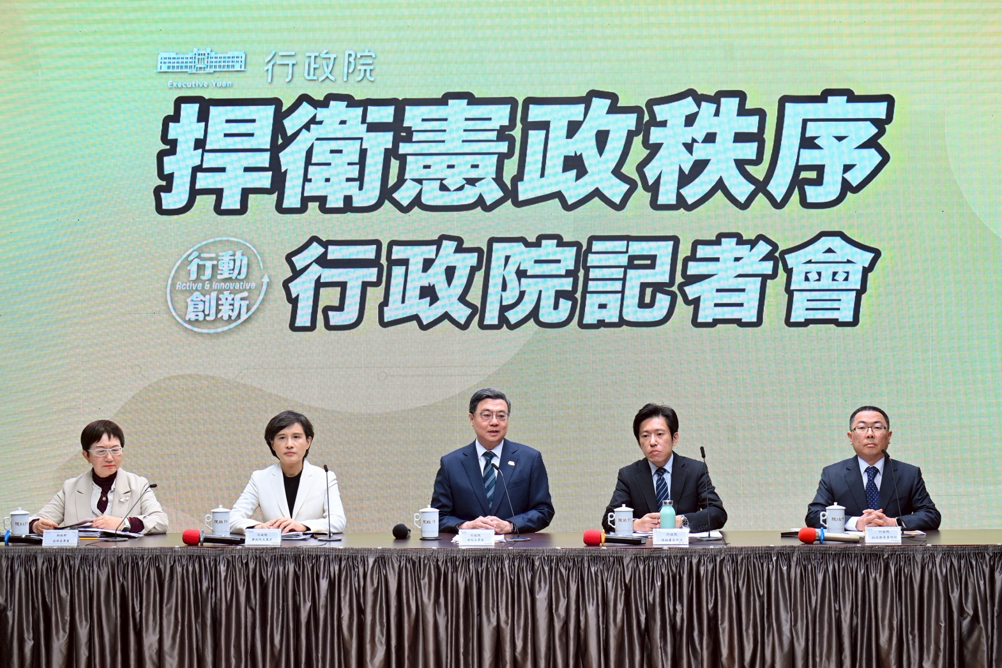 行政院啟動憲政防衛機制　行政院長卓榮泰不副署財劃法再修正版　捍衛國民主權及民主原則、避免國家發展失序