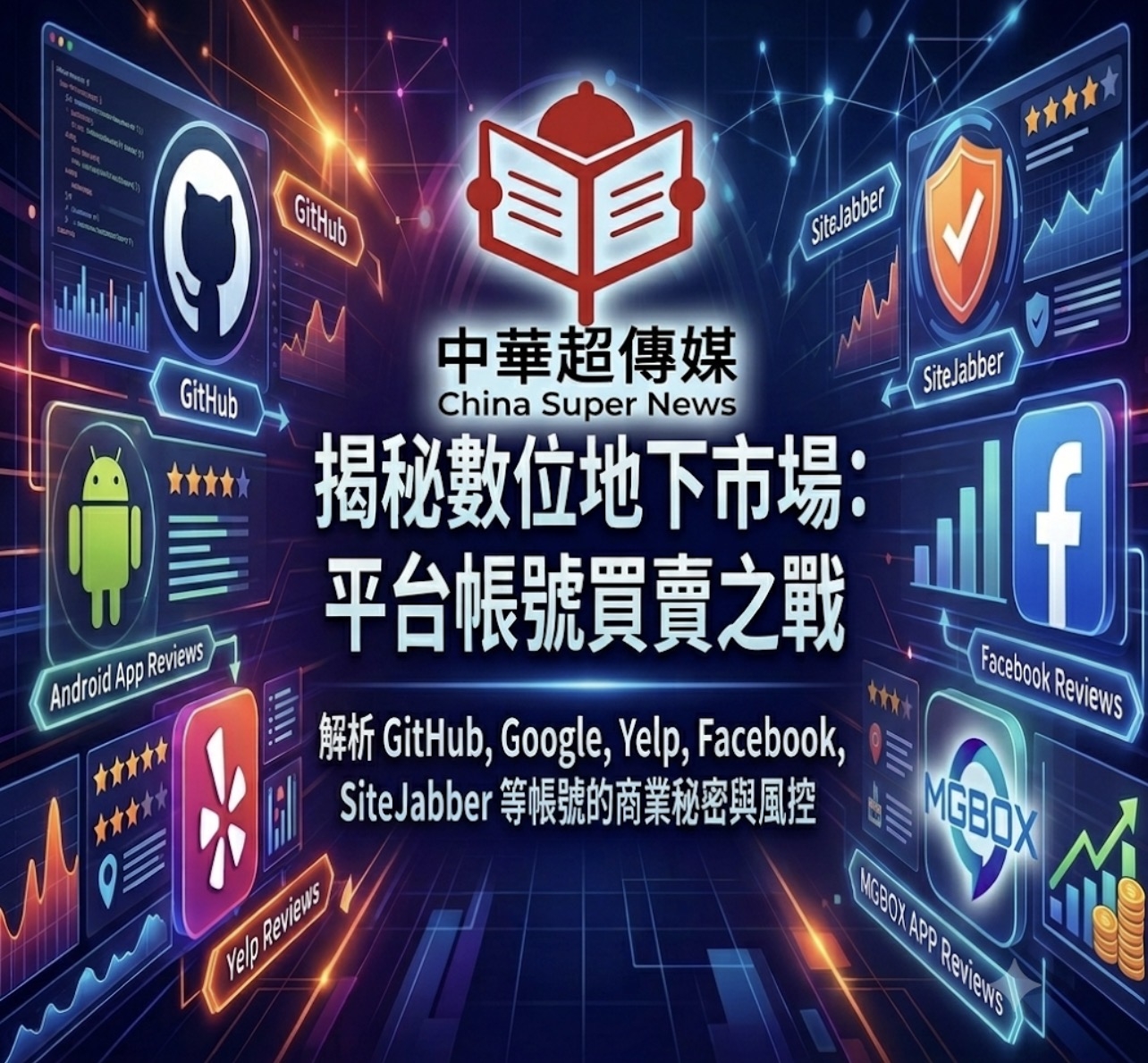 GitHub、Facebook、Yelp評論帳號為何被買賣？解析Android App評價、MagicBox帳號交易、假評論黑灰產與AI防刷機制背後的數位信任危機