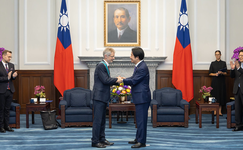 賴清德總統贈勳捷克參議長韋德齊　盼持續深化臺捷關係打造經貿科技合作新局