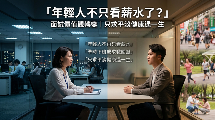 年輕人不在意薪水了？面試狂問「這三條件」　職場老人嘆：只求平淡健康過一生成年輕人心聲