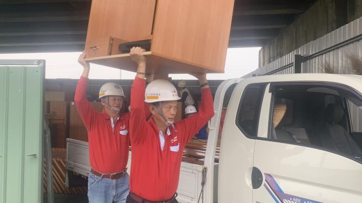 地震災民有新家！臺南市府及志工合力打造南水署宿舍安置處