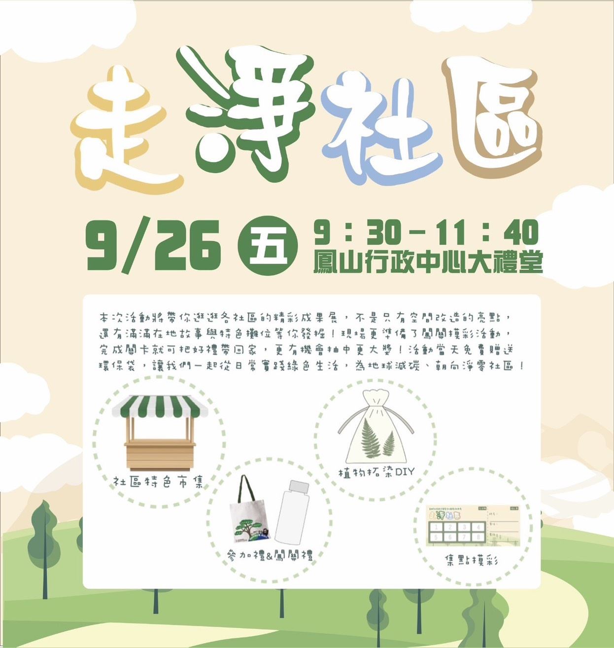 高雄市都發局社區營造成果展 走淨社區主題實踐淨零永續 展現創意綠色生活行動