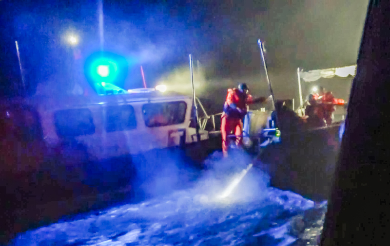 金門海巡攔截中國三無船舶　強調24小時監控海域動態