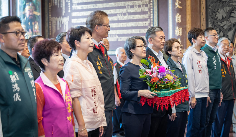 蕭美琴副總統赴臺南廟宇祈求　臺灣風調雨順國泰民安