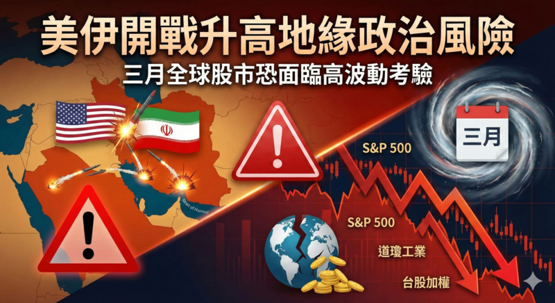 李豫伯教授：美伊開戰衝擊金融市場　升高中東地緣政治風險，三月全球股市恐面臨高波動考驗與技術性修正壓力