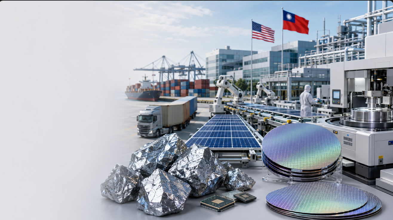 美國多晶矽232關稅12月上路　台灣適用15%不疊加、半導體赴美投資可爭取豁