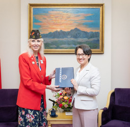 蕭美琴副總統會晤美國海外作戰退伍軍人協會總會長魏眸娥　強化臺美合作凝聚以實力確保和平守護臺灣共識