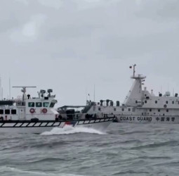 金門海域再起波瀾　中國海警海象不佳仍再擾　海巡署併航強力驅離
