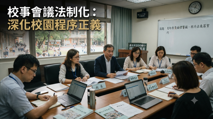 【讀者投書】蔡榮捷：校事會議修法爭議｜問題不在「查不查」，而在「怎麼查」