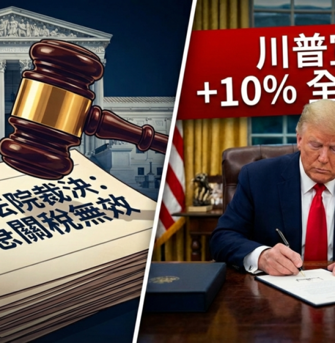 美國最高法院裁定緊急關稅逾權引發政策震盪　行政院嚴密關注並持續爭取國家與產業最大利益，川普將加碼10%關稅3天後生效