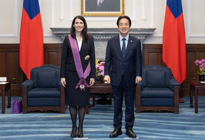 賴清德總統贈勳捷克前眾議長艾達莫娃　高度肯定其深化臺捷友誼與合作的卓越貢獻