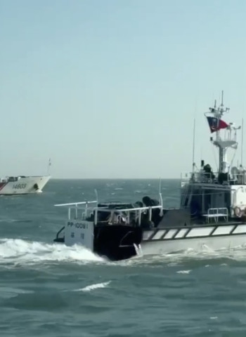 金門海域遭四艘中國海警船侵擾，海巡署頂風浪全力部署並全數驅離