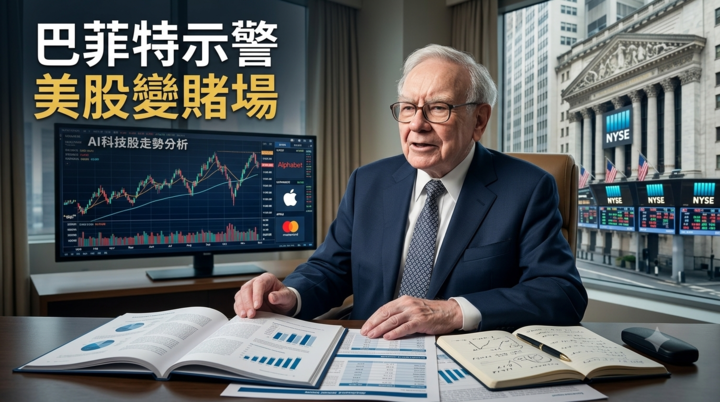 巴菲特示警美股變賭場　波克夏加碼Alphabet、看好蘋果　美國價值投資觀點再掀討論