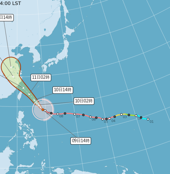 快訊/巴威颱風恐登陸台灣　10縣市明停班停課、各地颱風假最新一覽