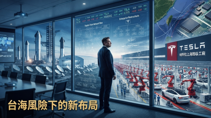 馬斯克布局切割特斯拉中國業務引關注　台海風險與SpaceX整併傳聞牽動全球供應鏈