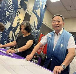 臺中太平藍赴美洛杉磯文化交流登場　客家藍染工藝走向國際　展現「越在地、越國際」精神