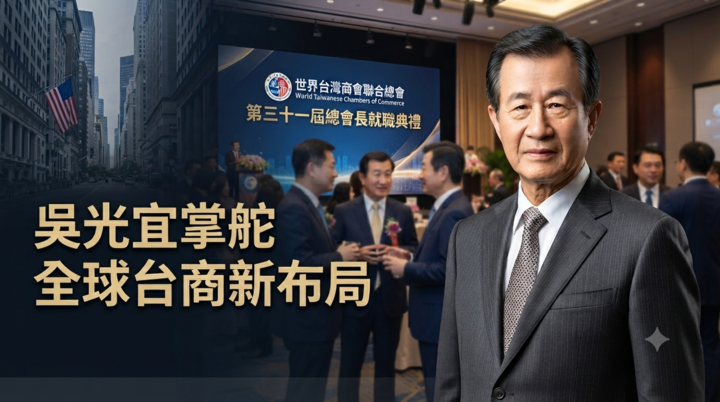 金城銀行董事長吳光宜當選世界台灣商會聯合總會第三十一屆總會長　臺南出身企業家接掌全球台商交流平台