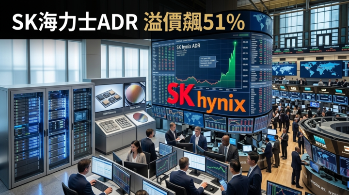 SK海力士ADR溢價飆破51%　巴克萊看好AI記憶體需求續強　股價目標上看330美元