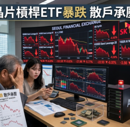 南韓晶片槓桿ETF重挫引發市場震盪　三星電子、SK海力士股價回檔衝擊散戶投資