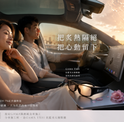 炎炎夏日七夕限定活動，炎熱隔絕好方法，GAMA隔熱紙抗藍光太陽眼鏡大放送