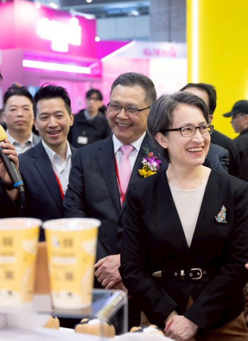 台北國際連鎖加盟展開幕　蕭美琴副總統表示政府將投入更多資源協助臺灣品牌走向國際