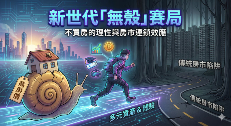 李豫伯教授：新世代的「無殼」賽局背後真相　深入解析年輕人不買房與房市結構質變連鎖效應