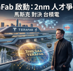 馬斯克啟動TeraFab晶圓廠計畫　全球搶挖半導體人才強攻2奈米製程直面台積電與三星競爭