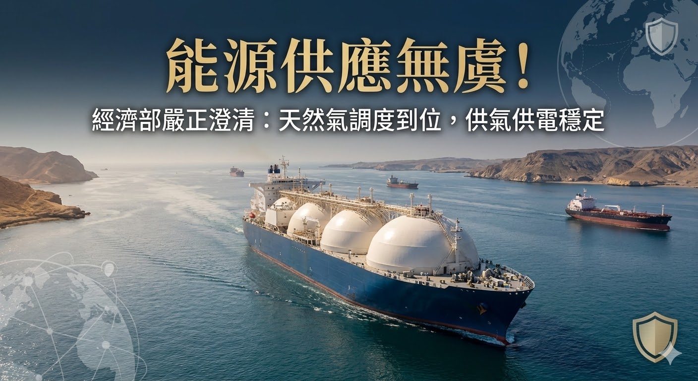 經濟部嚴正回應網路謠言　重申天然氣船調度已到位  確保國內供氣供電不中斷