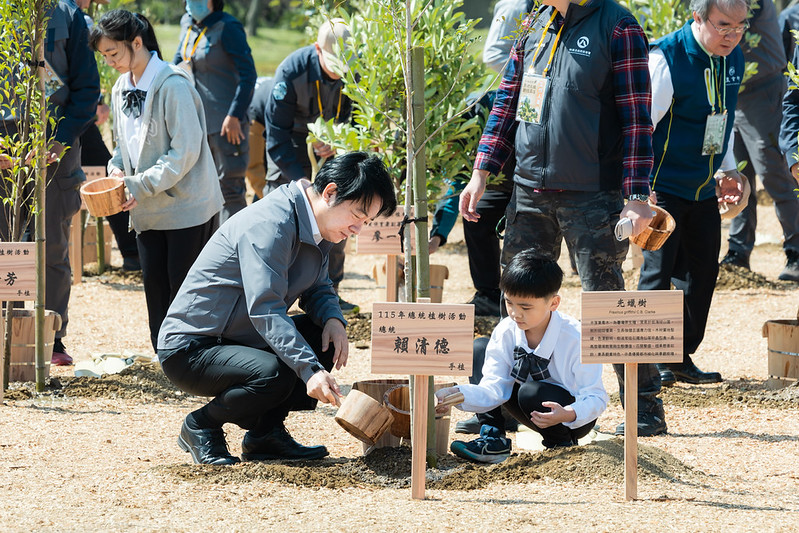 植樹節倡議城市綠化　賴清德總統推動「都市林」國家級調適計畫  以自然解方守護永續韌性家園