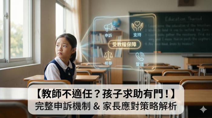 孩子遇到不適任教師怎麼辦？深入解析檢舉機制、申訴管道及家長應對方式