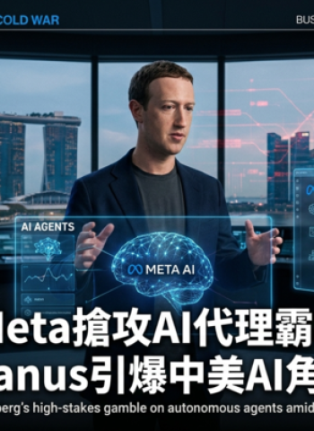 Meta豪砸20億美元搶下AI代理獨角獸Manus　祖克柏全面啟動「AI數位管家」戰略　中美科技角力正式升級