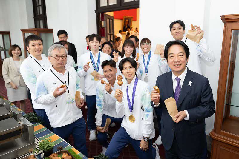 賴清德接見亞運代表團 肯定臺灣健兒拚戰：站上國際舞台就是國家驕傲