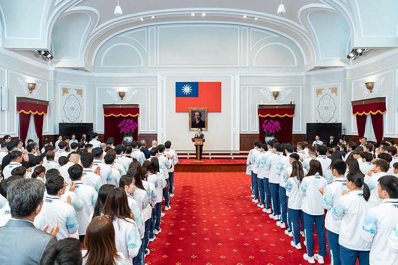 賴清德接見亞運代表團 肯定臺灣健兒拚戰：站上國際舞台就是國家驕傲